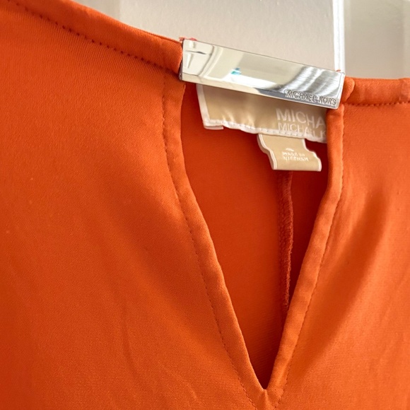 Michael Kors Sleeveless Orange Keyhole Blouse – Size S - Picture 3 of 5
